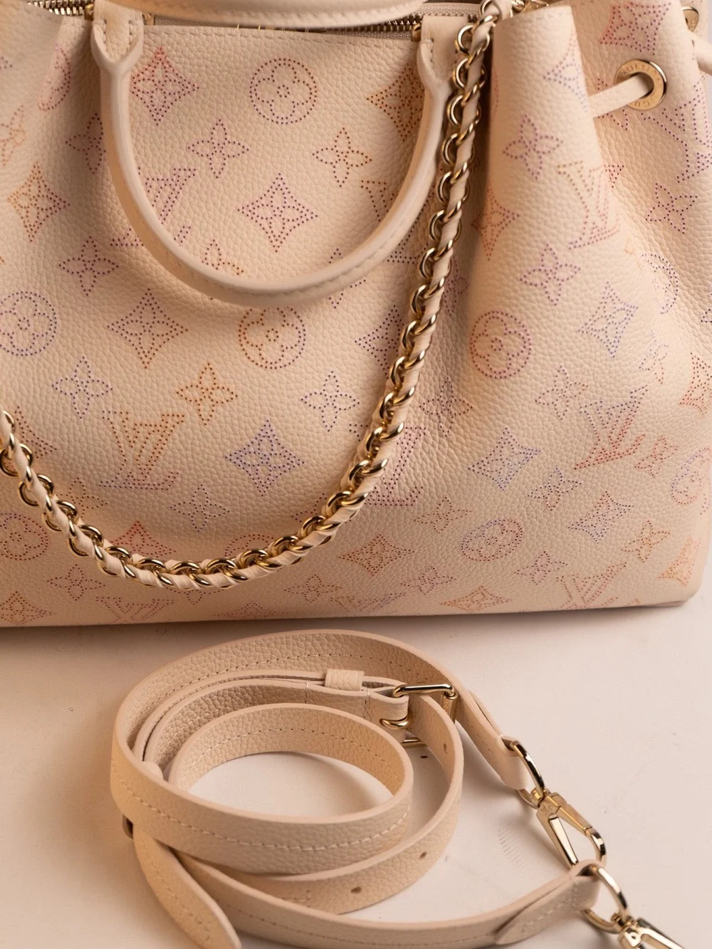 Louis Vuitton Pastel Monogram Drawstring Tote